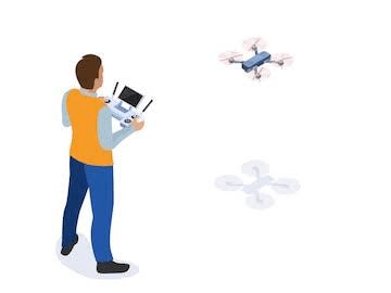 AeroTribe Drone Pilot Illustration
